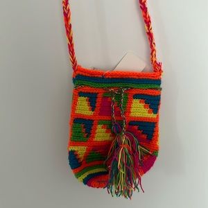 Wayuu Colombian Purse: New, Colorful, Handmade Bag (about the size of a hand)
